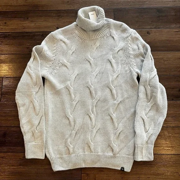 BRAX FEEL GOOD BRIAN PULLOVER WOOL TURTLENECK IN CREAM NWT MEN'S SIZE MEDIUM - Picture 11 of 16